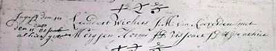 trouwen leendert 1735